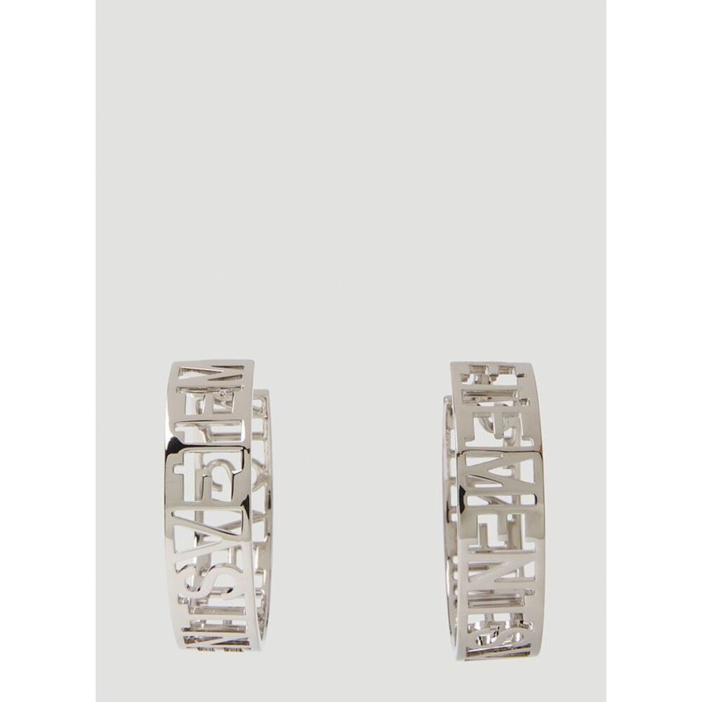 Vetements Women Logo Hoop Earrings